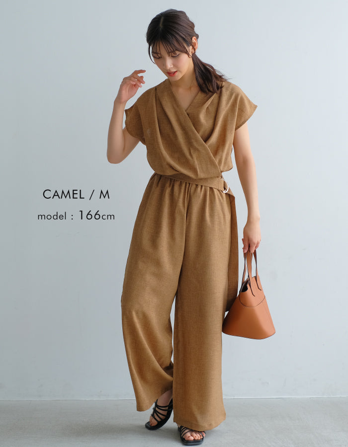 アクアガレージ aquagarage カシュクールオールインワン （キャメル） キャメル