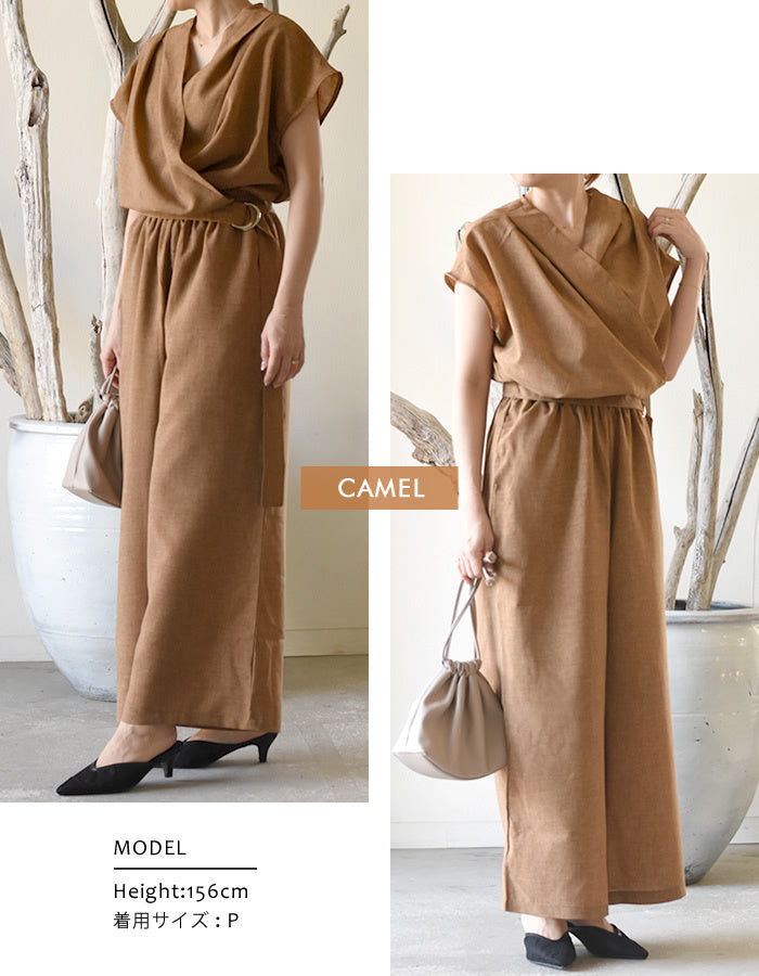 アクアガレージ aquagarage カシュクールオールインワン （キャメル） キャメル