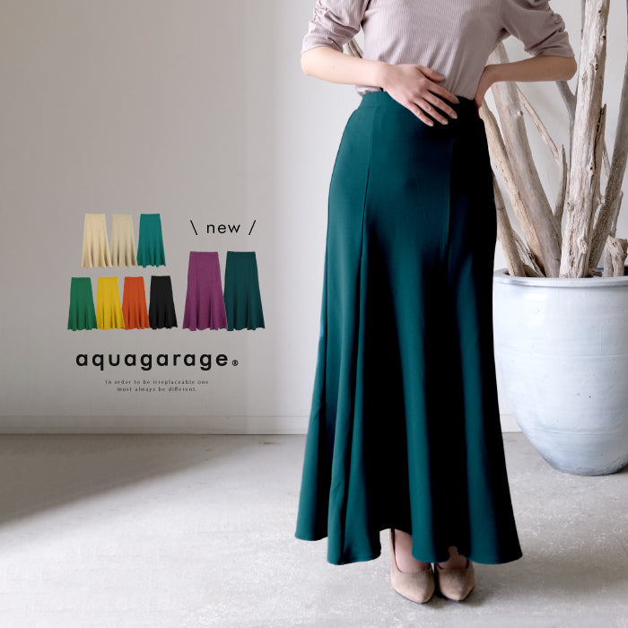 アクアガレージ aquagarage スカート ボトムス レディース 春 秋 マーメイドスカート （オレンジ） オレンジ