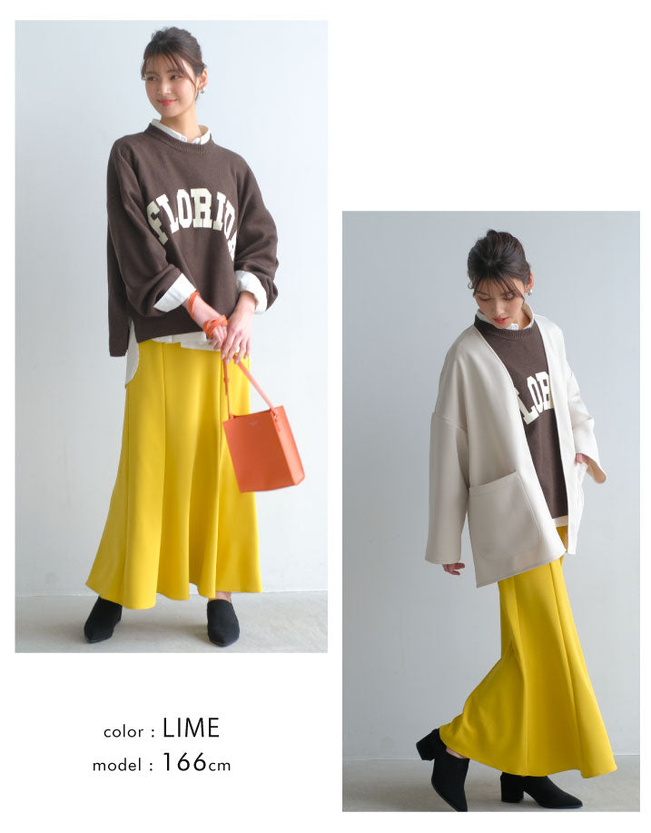 アクアガレージ aquagarage スカート ボトムス レディース 春 秋 マーメイドスカート （オレンジ） オレンジ