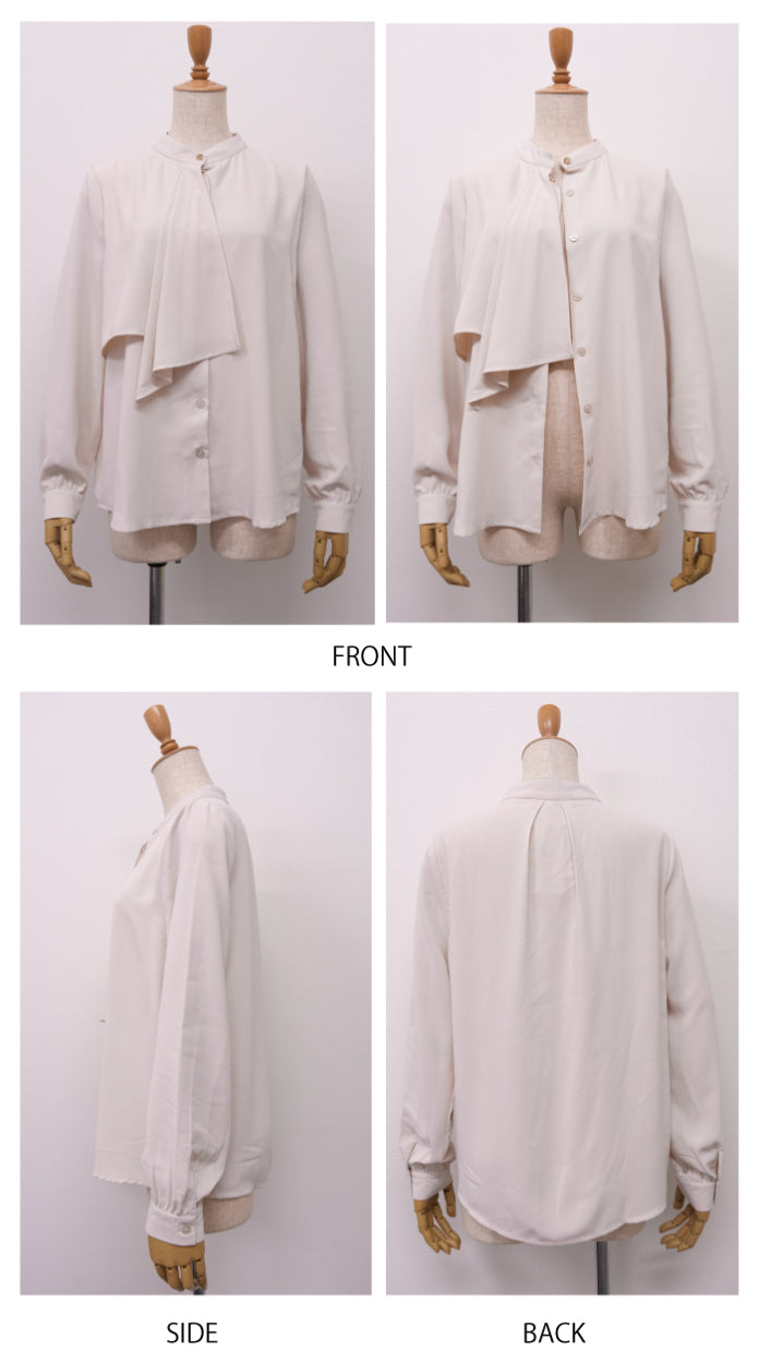 アクアガレージ aquagarage ブラウススカーフタイブラウス