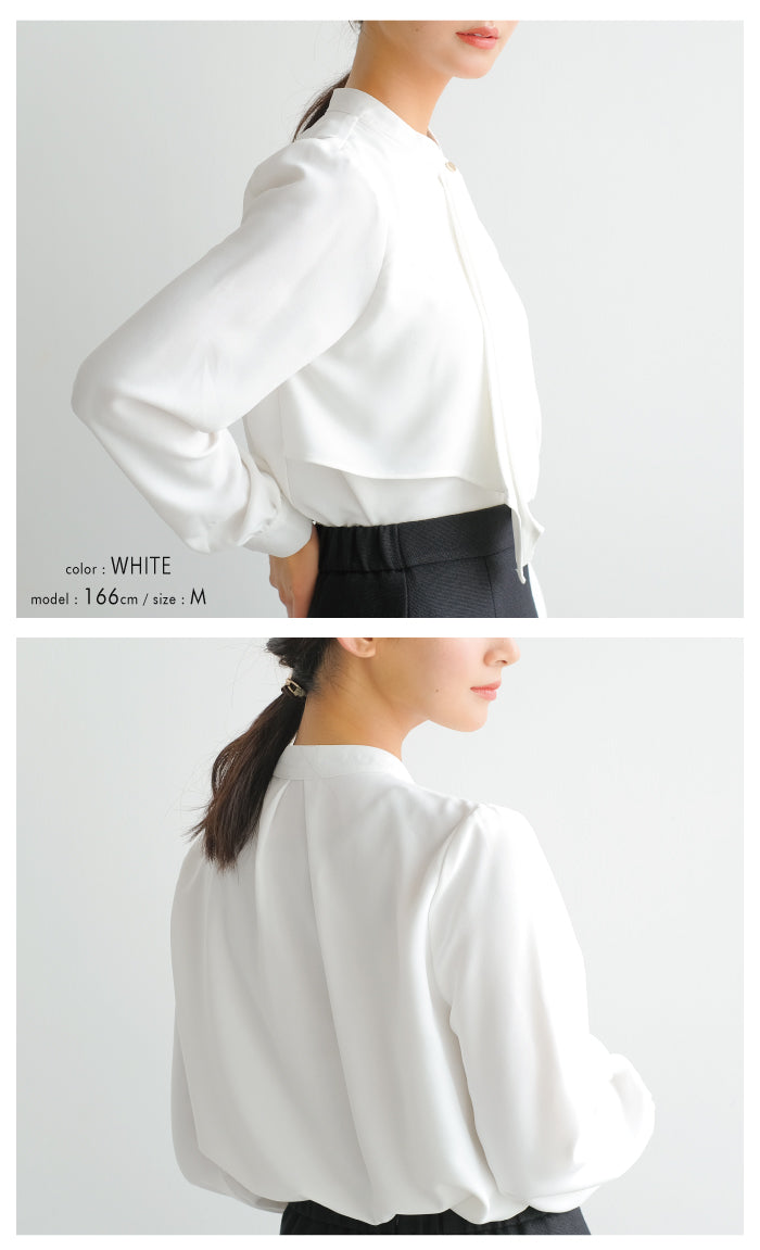 アクアガレージ aquagarage ブラウススカーフタイブラウス