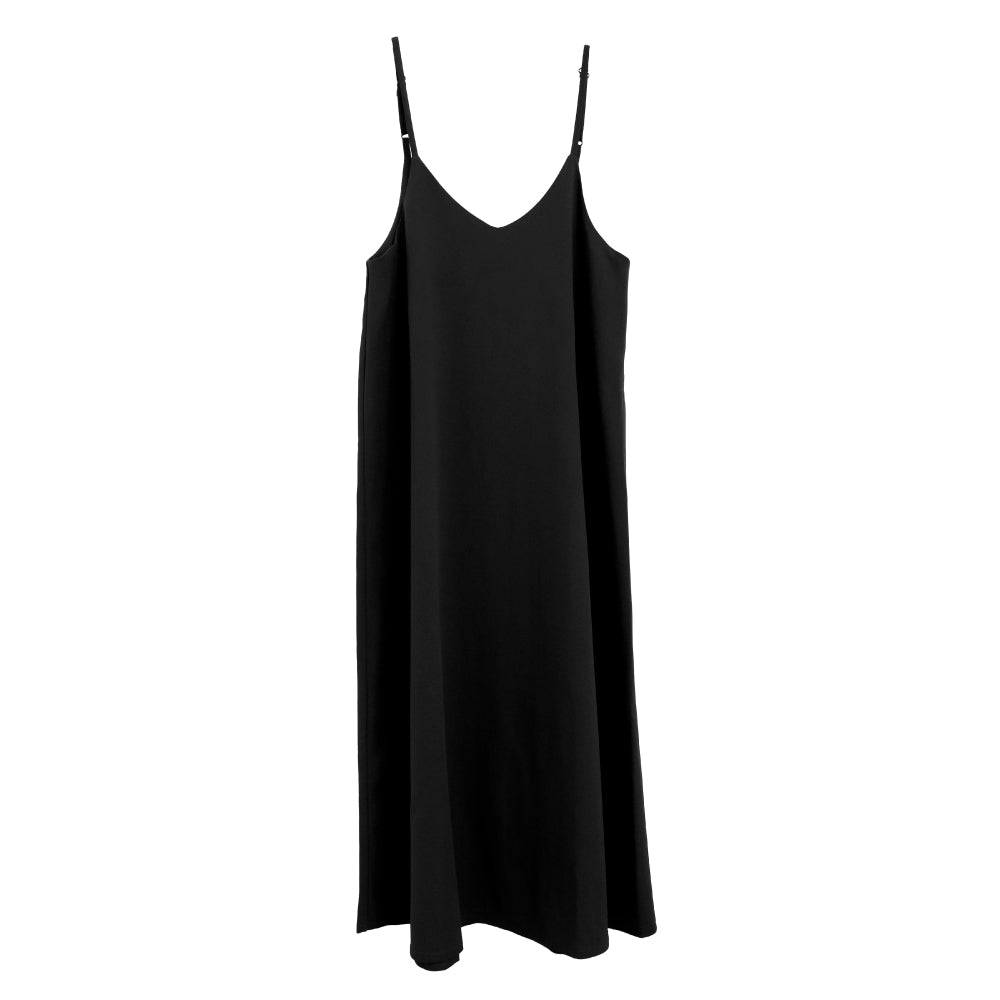 Aqua Garage Flare Silhouette Cami Dress for Women, Spring, Summer, Autumn, M, L, Long Length, Maxi Length, Jumper Skirt, Overalls, Jumper Skirt