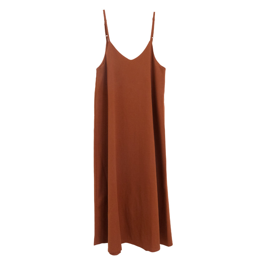 Aqua Garage Flare Silhouette Cami Dress for Women, Spring, Summer, Autumn, M, L, Long Length, Maxi Length, Jumper Skirt, Overalls, Jumper Skirt