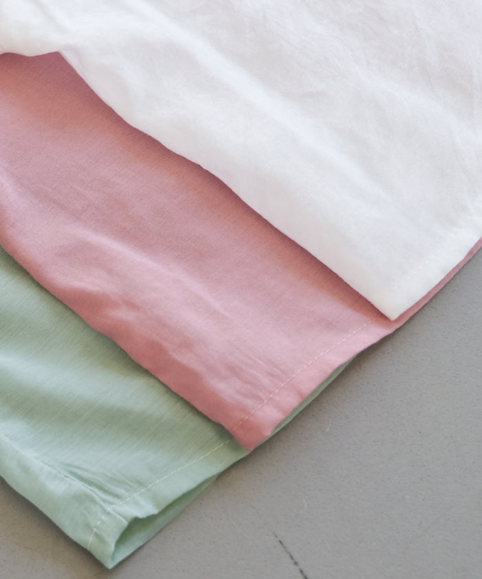 Aqua Garage aquagarage Sheer Shirt with Selectable Length Spring Summer Autumn