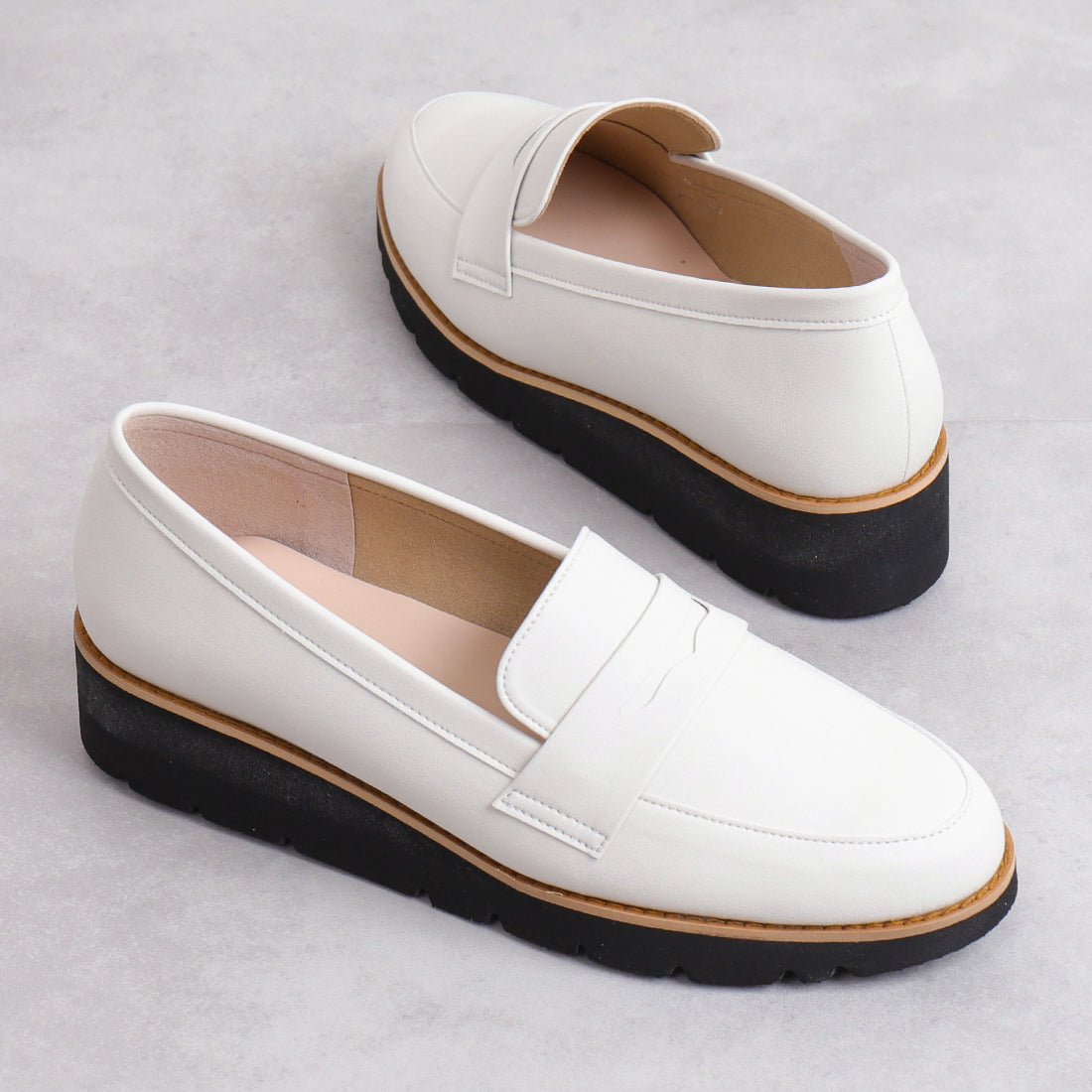 Artemis by DIANA thick-soled coin loafers