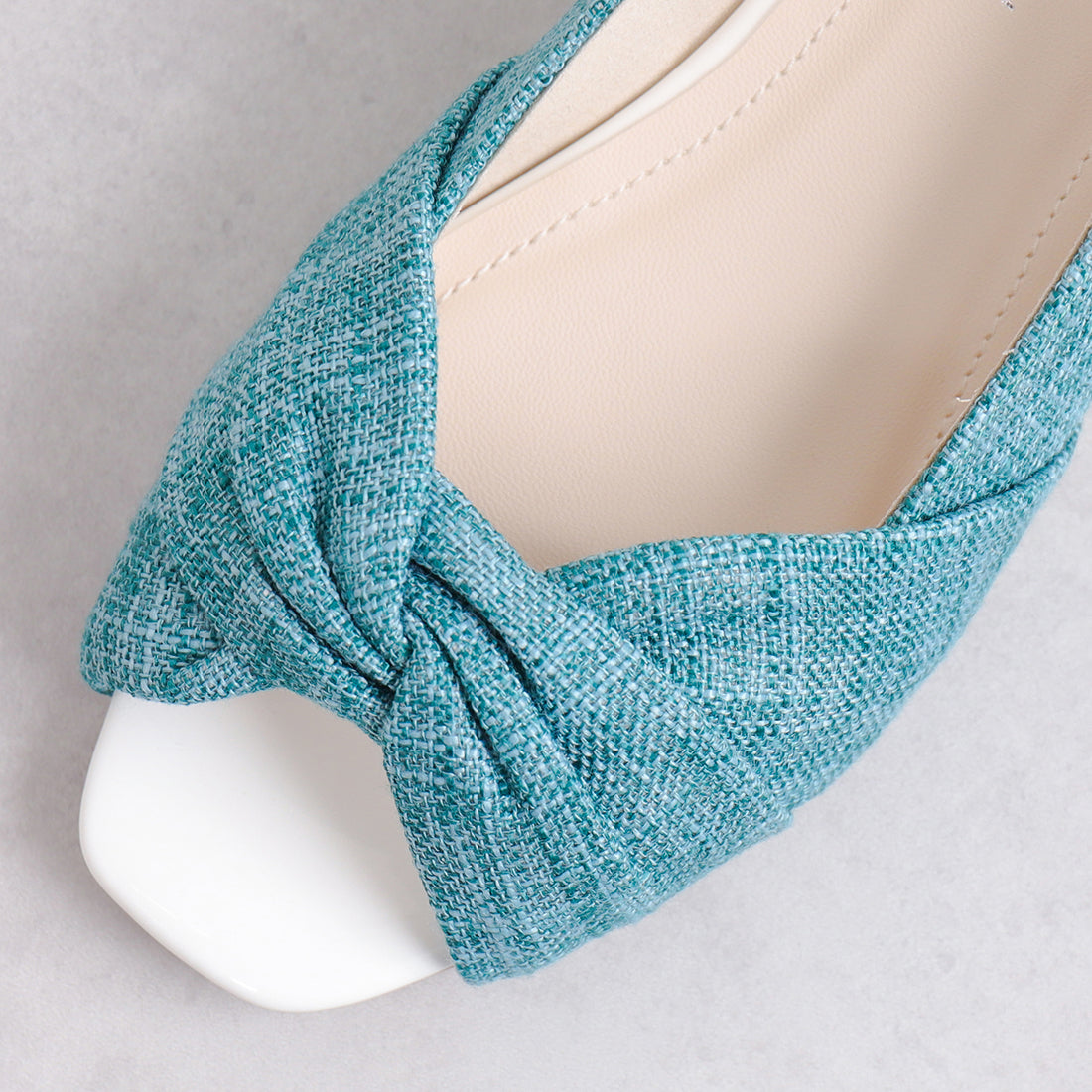 アルテミス バイ ダイアナ artemis by DIANA ウェッジソール バックストラップサンダル （ブルー生地） ブルー生地