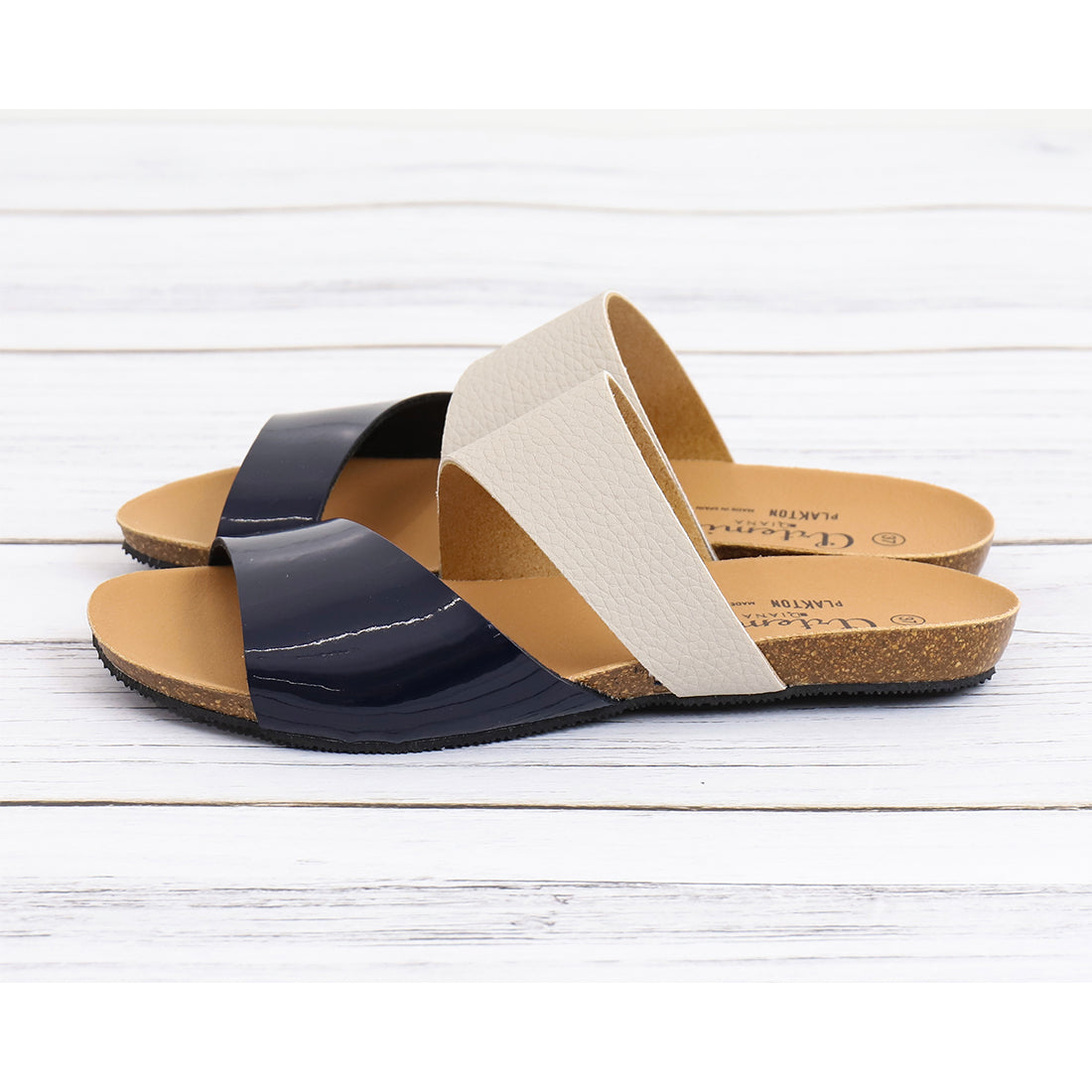 artemis by DIANA exclusive double strap flat sandals 【PLAKTON】