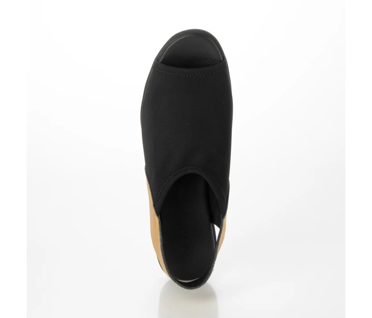 Arche 【New with defects】 DAJAC Open-Toe Back-Belt Sandals black/gold