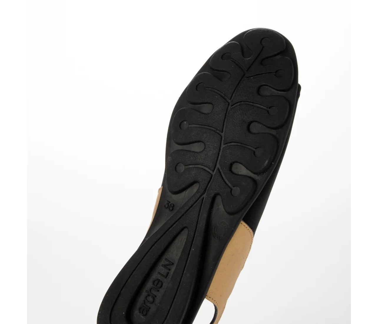 Arche 【New with defects】 DAJAC Open-Toe Back-Belt Sandals black/gold