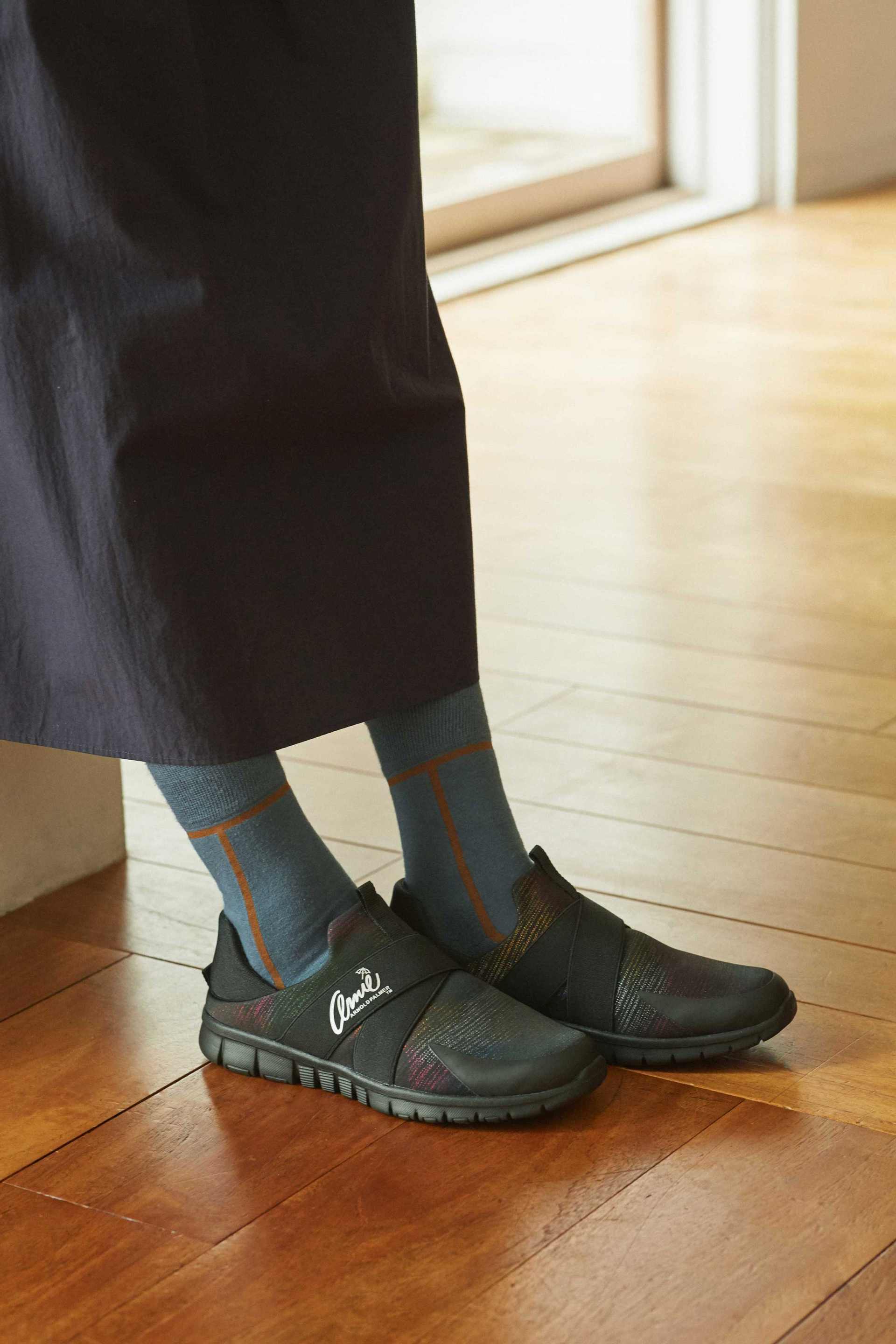 アーニーアーノルドパーマー arnie arnold palmer レディース スニーカー 2WAY スリッポン クロスバンド 履きやすい カジュアル 軽い AN0909