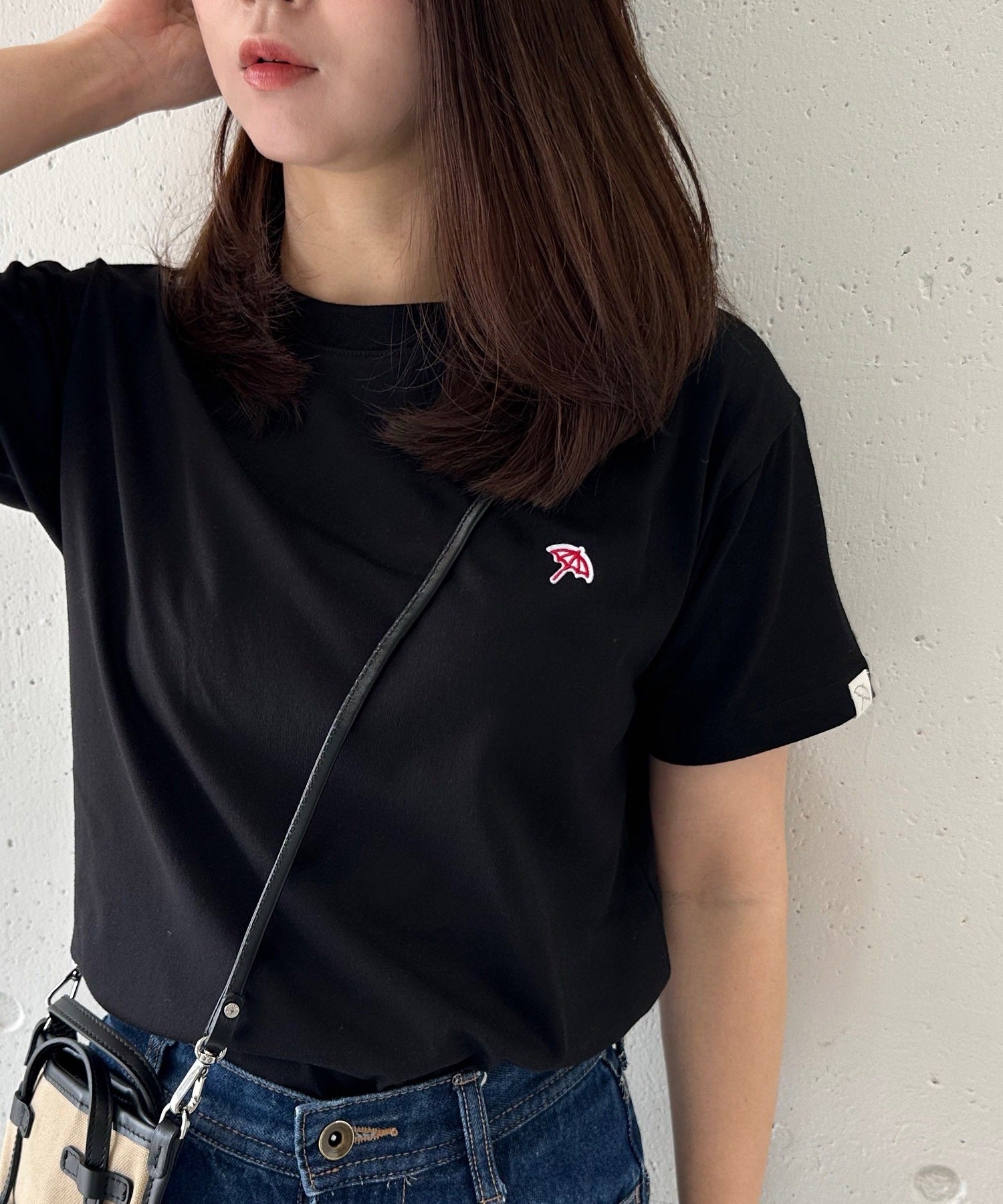アーニーアーノルドパーマー arnie arnold palmer 6051980 T/C天竺フェルト刺繍Tシャツ （ブラック） ブラック
