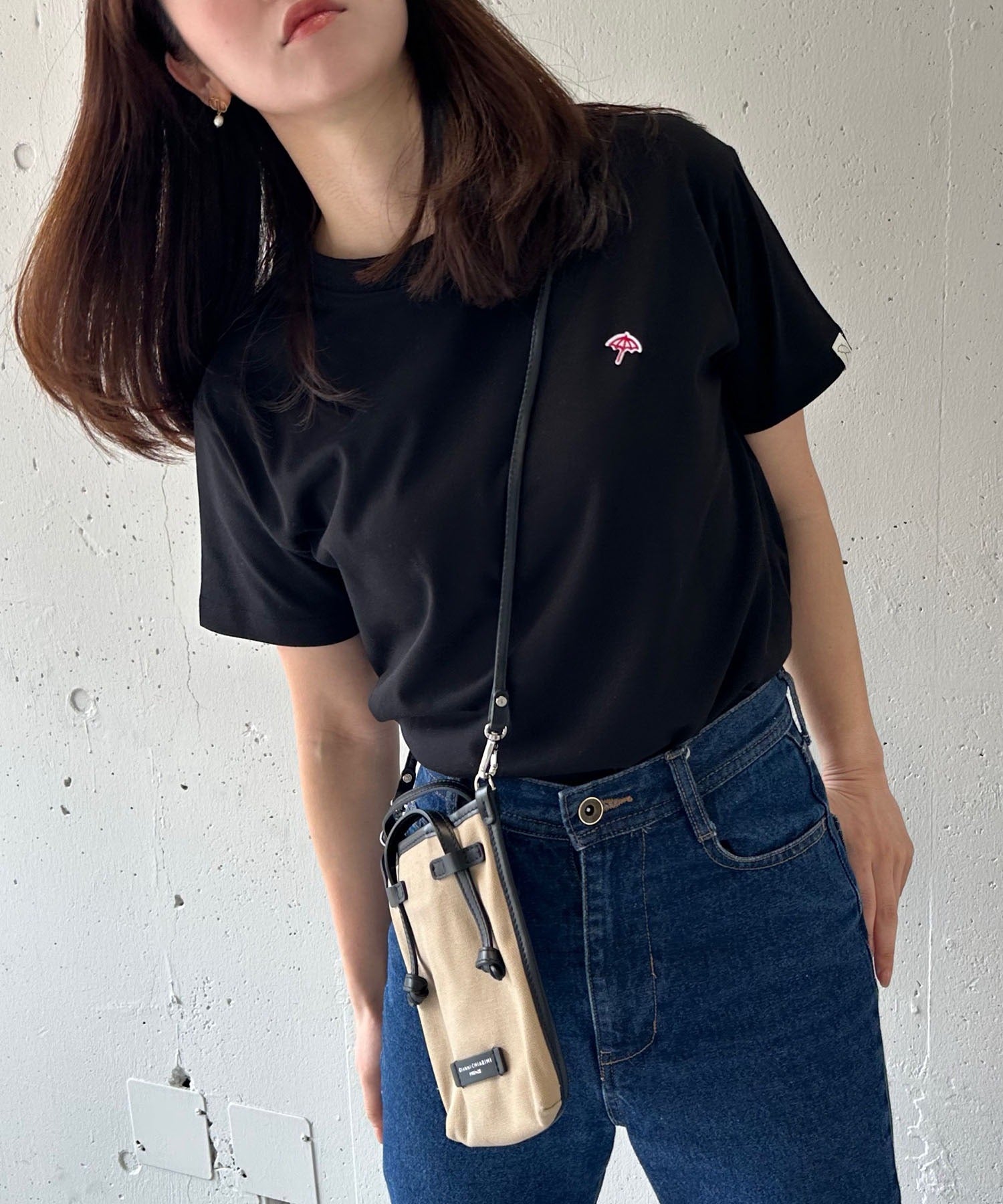 アーニーアーノルドパーマー arnie arnold palmer 6051980 T/C天竺フェルト刺繍Tシャツ （ブラック） ブラック