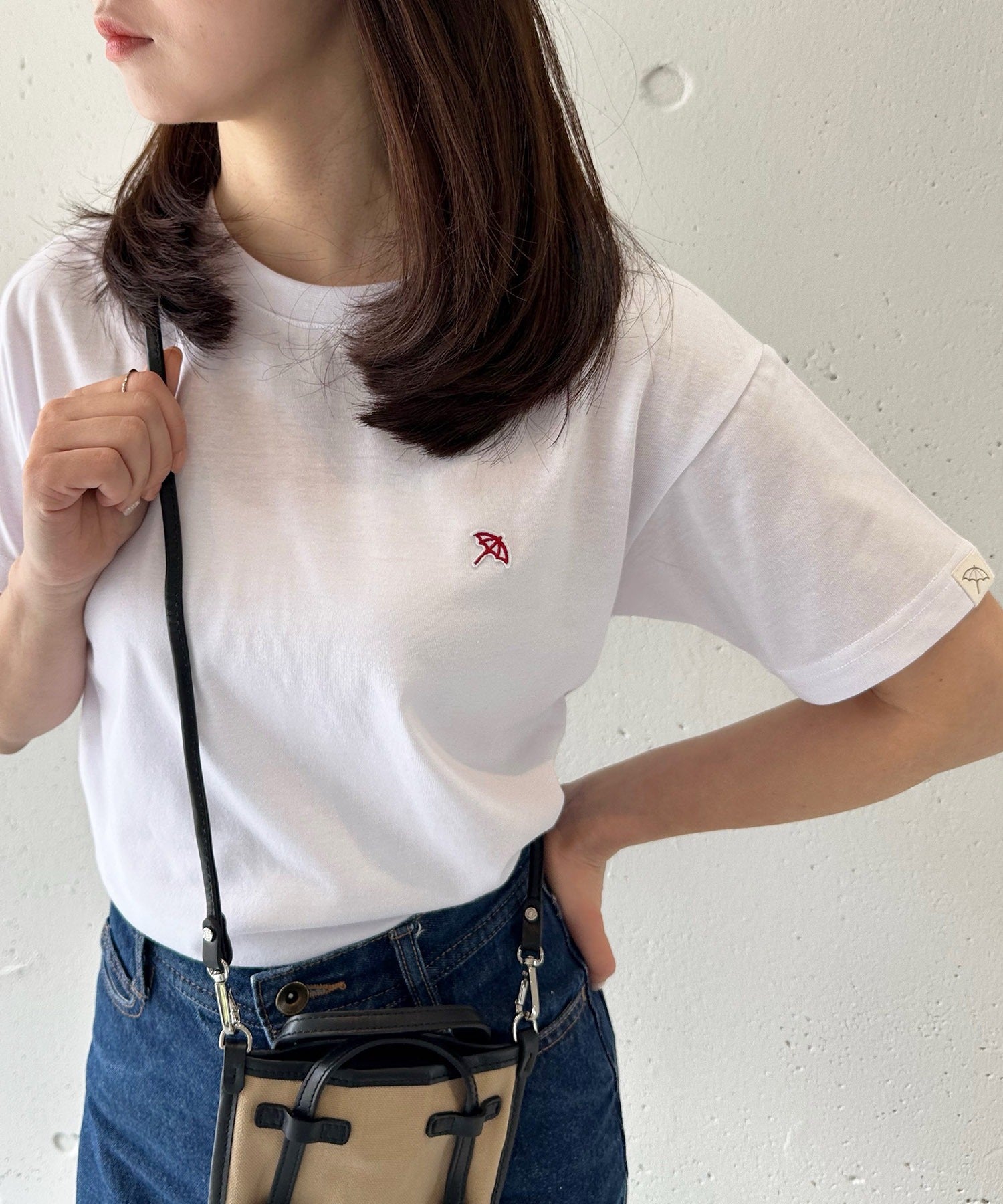 アーニーアーノルドパーマー arnie arnold palmer 6051980 T/C天竺フェルト刺繍Tシャツ （ホワイト） ホワイト
