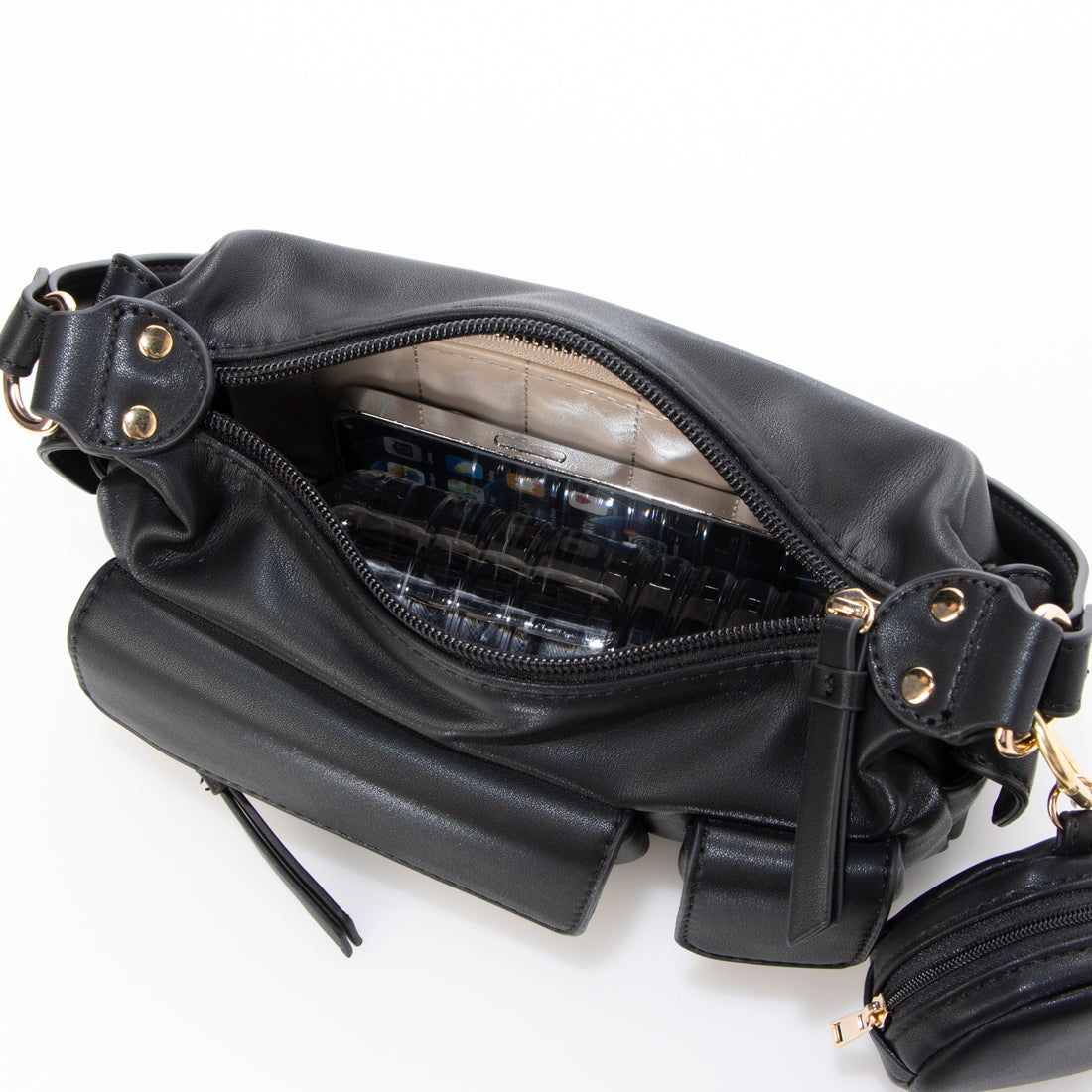アルシーヴ archives ポケットHOBOバッグ （BLK） BLK