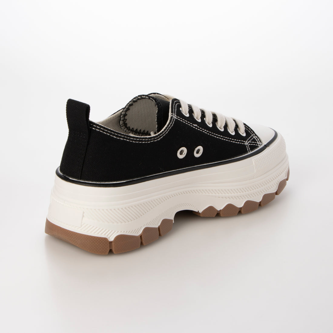 アルシーヴ archives ライン厚底キャンバススニーカー （BLK） BLK