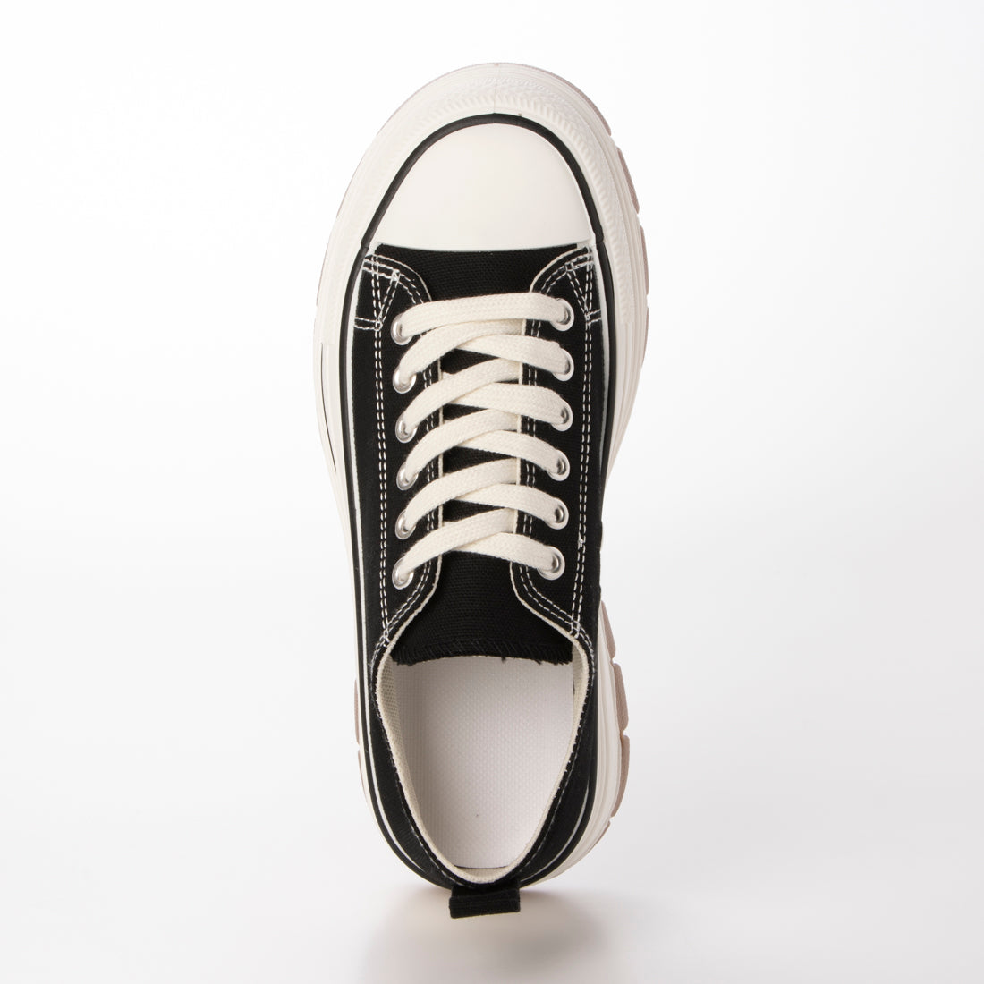 アルシーヴ archives ライン厚底キャンバススニーカー （BLK） BLK