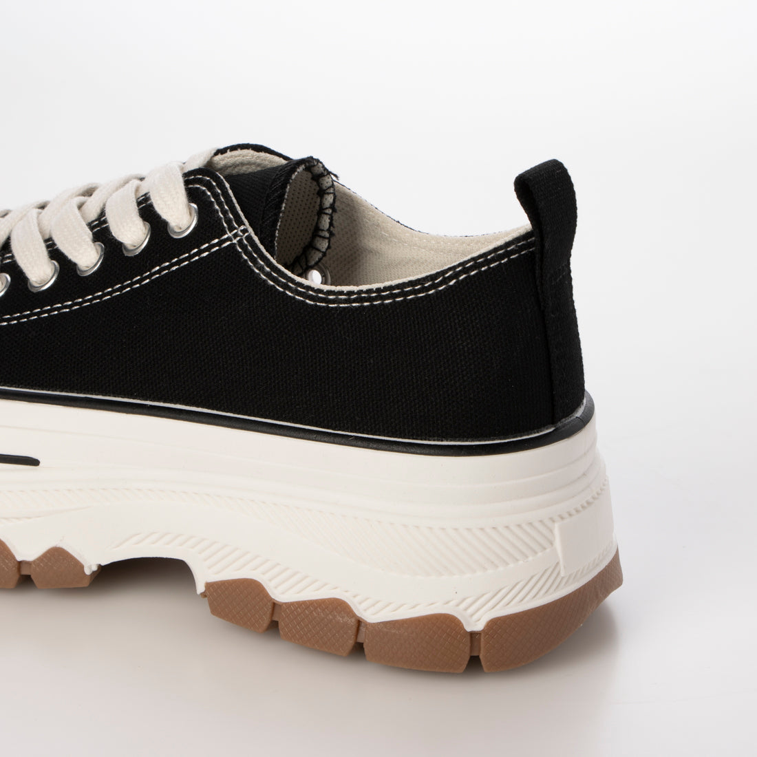 アルシーヴ archives ライン厚底キャンバススニーカー （BLK） BLK