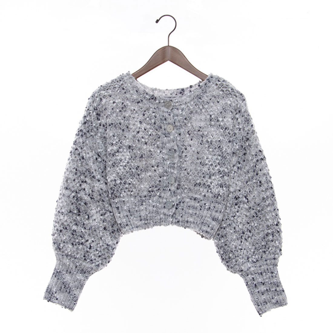 アルシーヴ archives 2WAYカラフルポンポンニットカーディガン （GRY） GRY