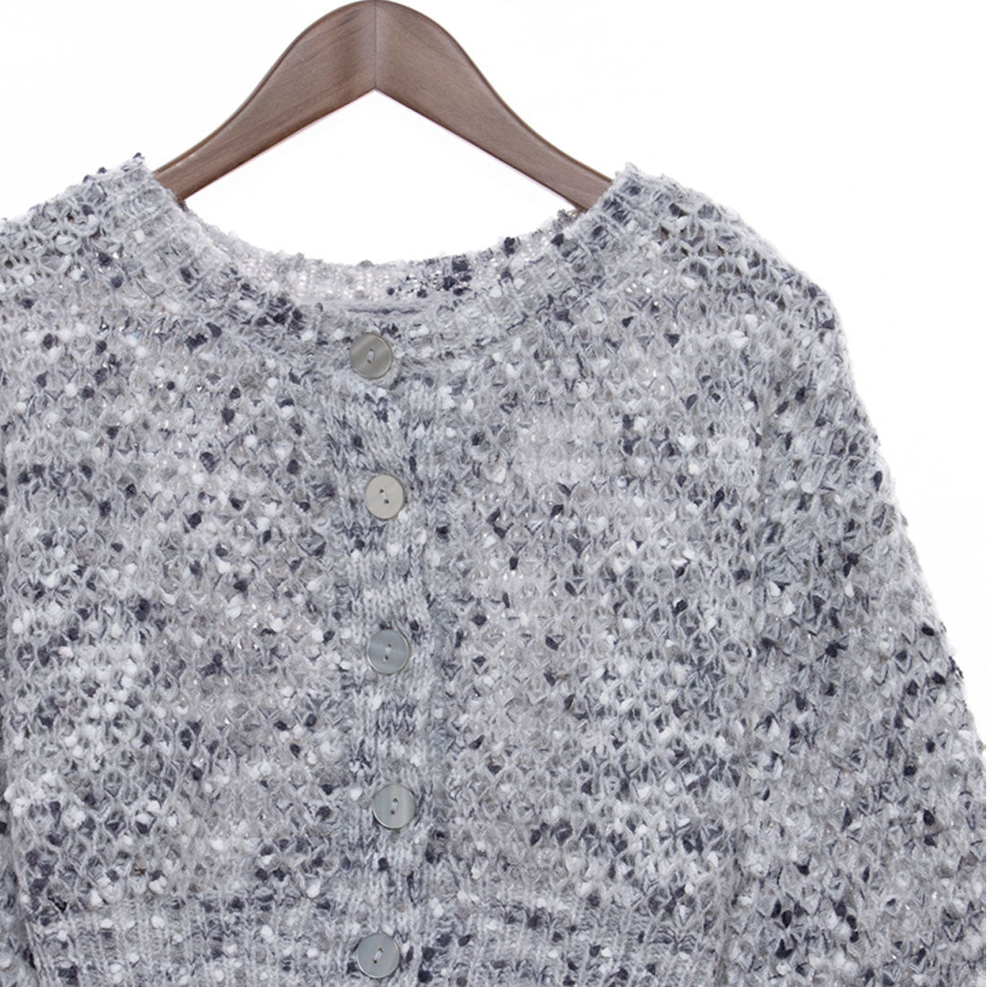アルシーヴ archives 2WAYカラフルポンポンニットカーディガン （GRY） GRY