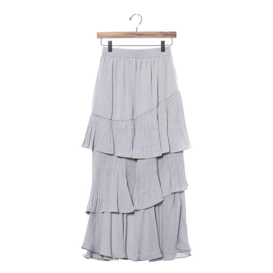 アルシーヴ archives マットサテンアシメフリルティアードスカート （GRY） GRY