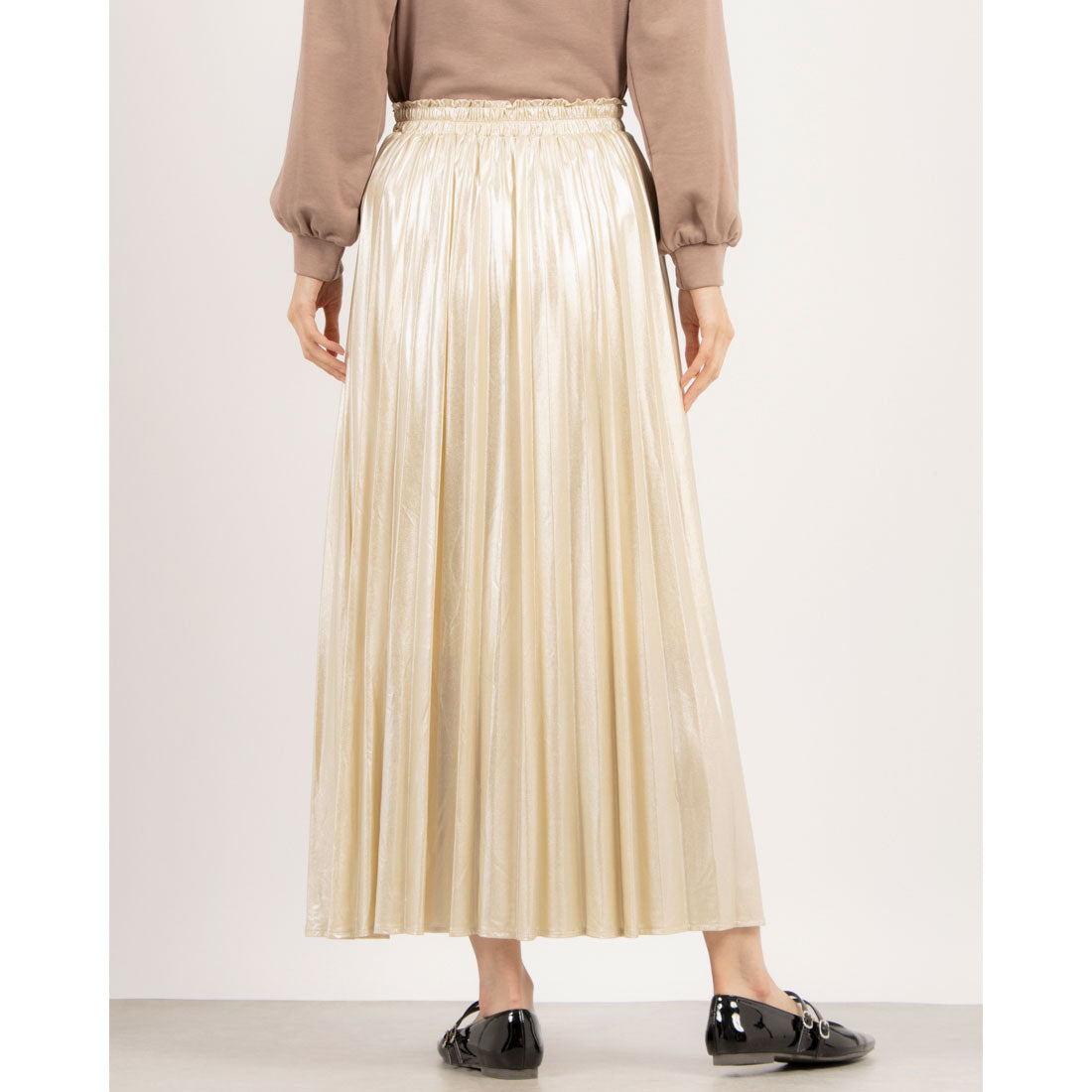 archives archives glitter pleats skirt