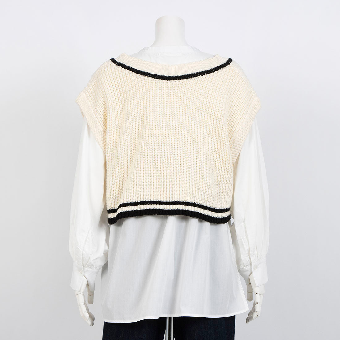 アルシーヴ archives チルデンニット×ブラウス （OFWH） OFWH