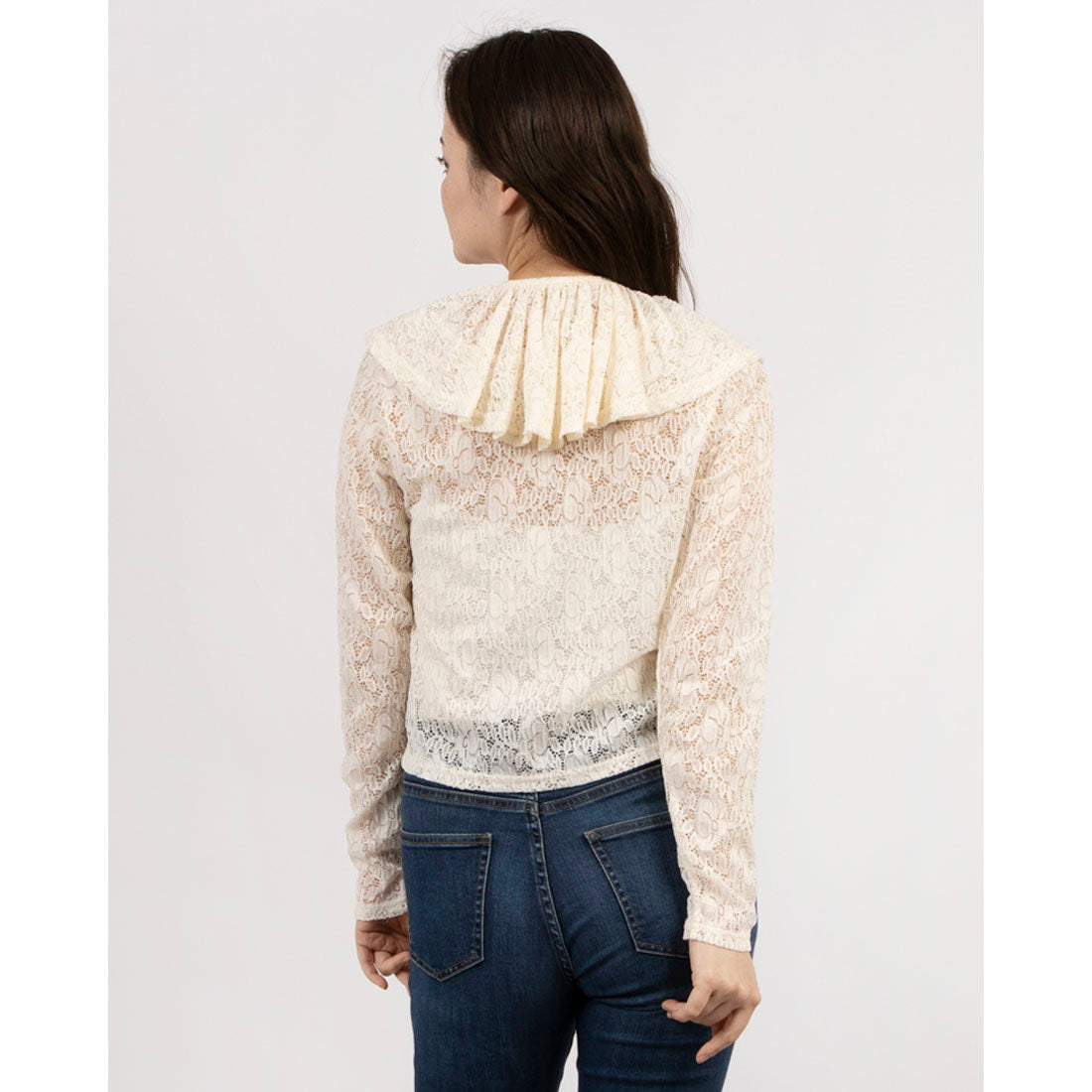 archives archives 蕾絲襯衫附領set