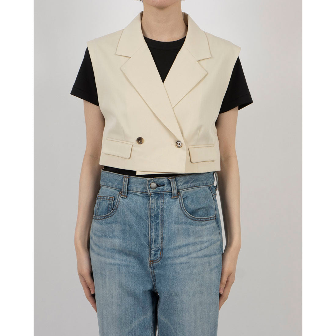 archives archives flap pocket short tailored vest
