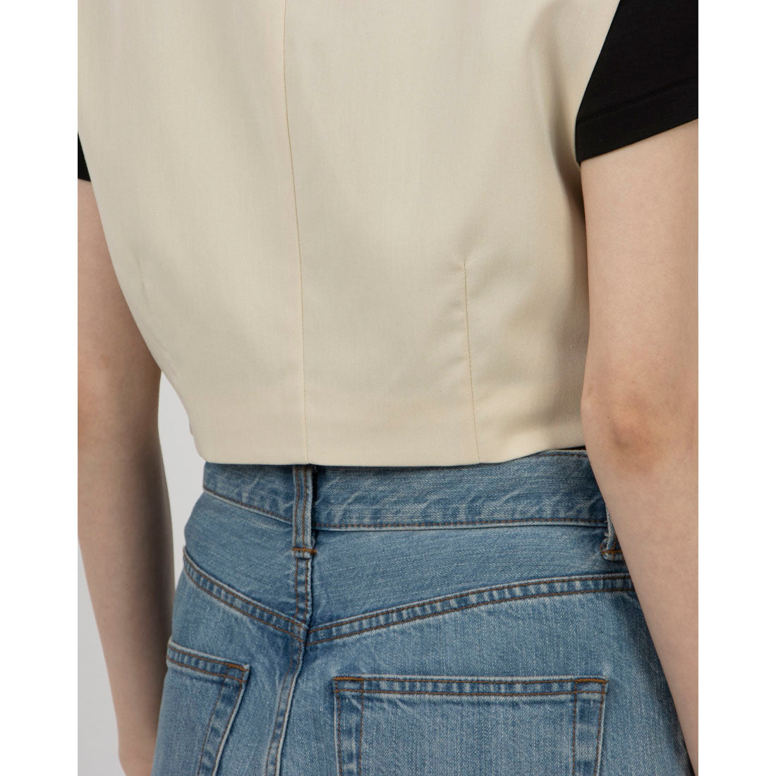 archives archives flap pocket short tailored vest