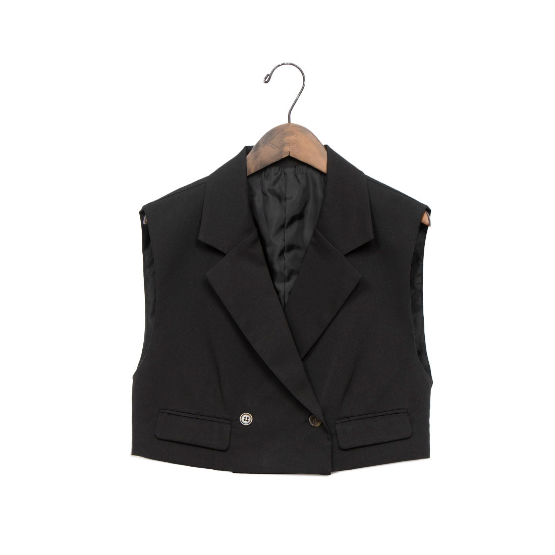 archives archives flap pocket short tailored vest