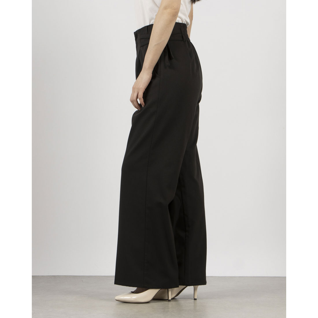 archives archives side double belt wide pants