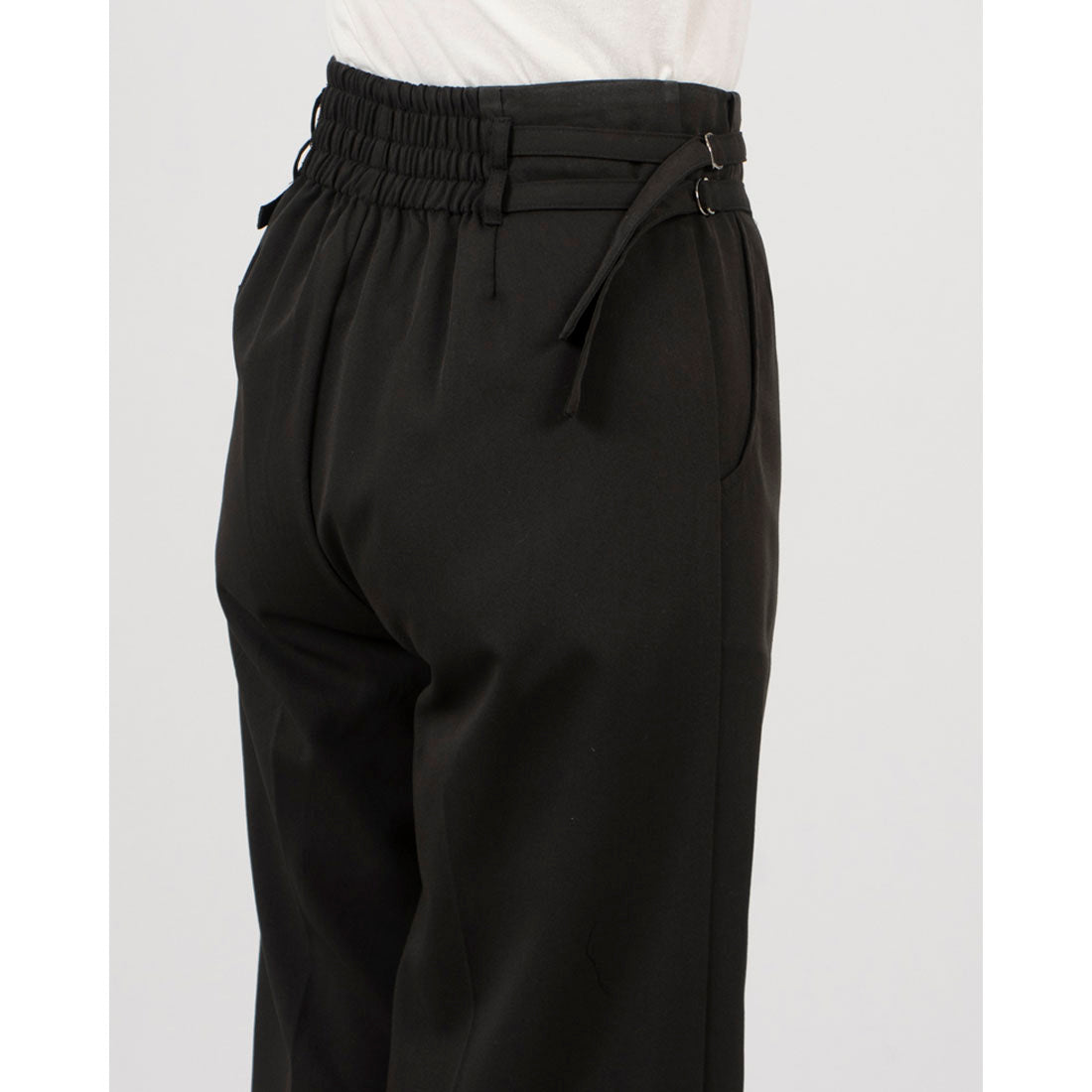 archives archives side double belt wide pants