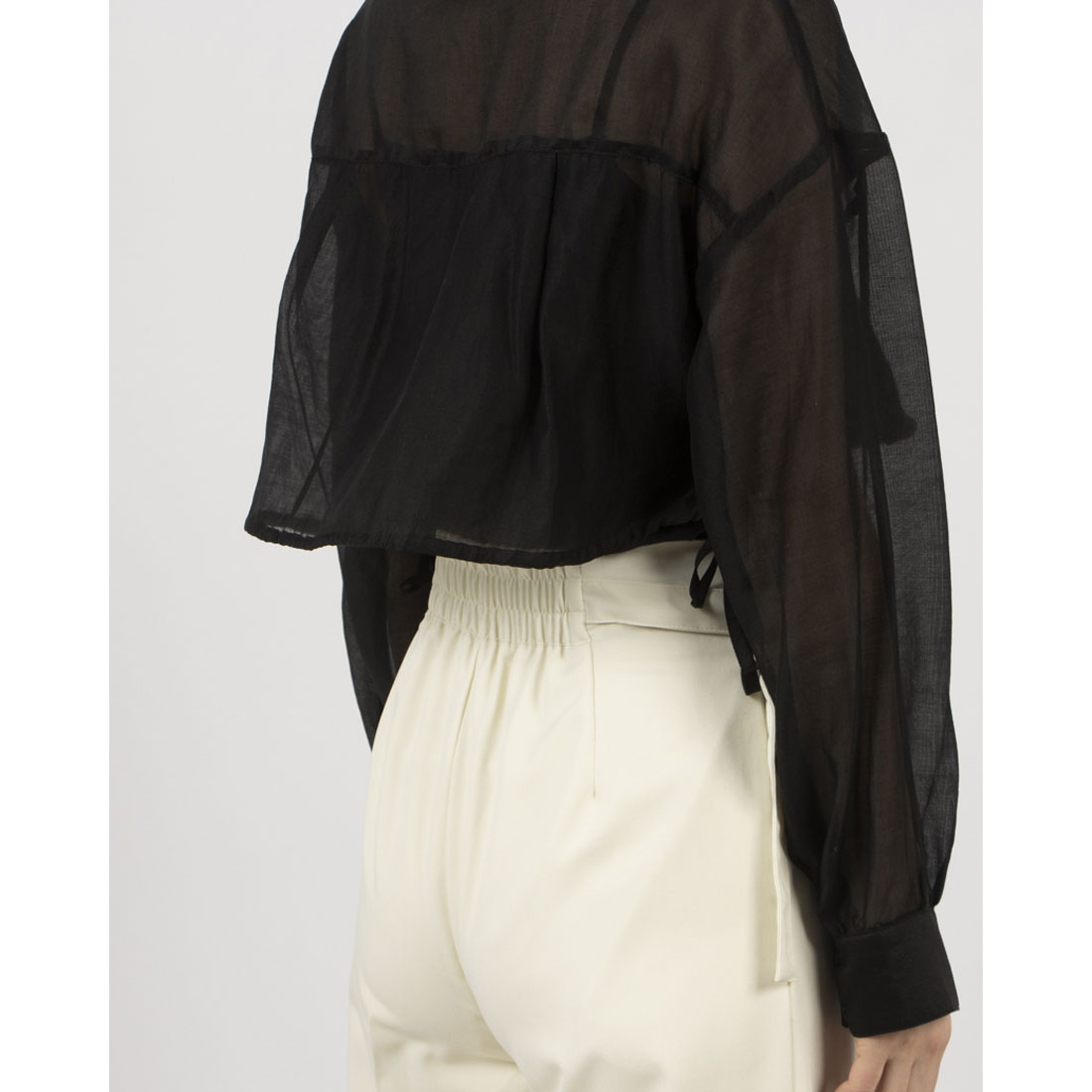 archives archives flap pocket drawstring short shirt