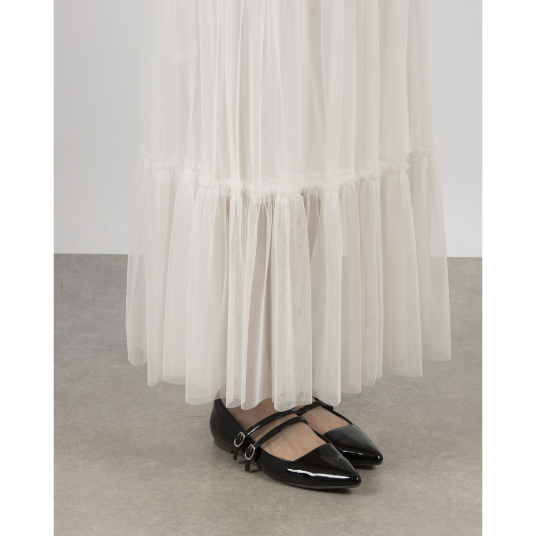 アルシーヴ archives チュールボリュームティアードスカート