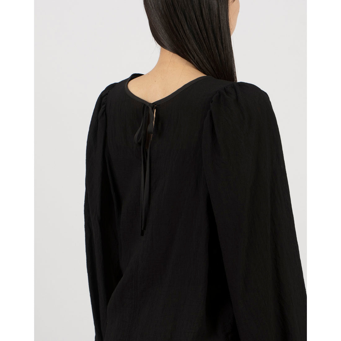 アルシーヴ archives 2wayパイピング楊柳ブラウス （BLK） BLK