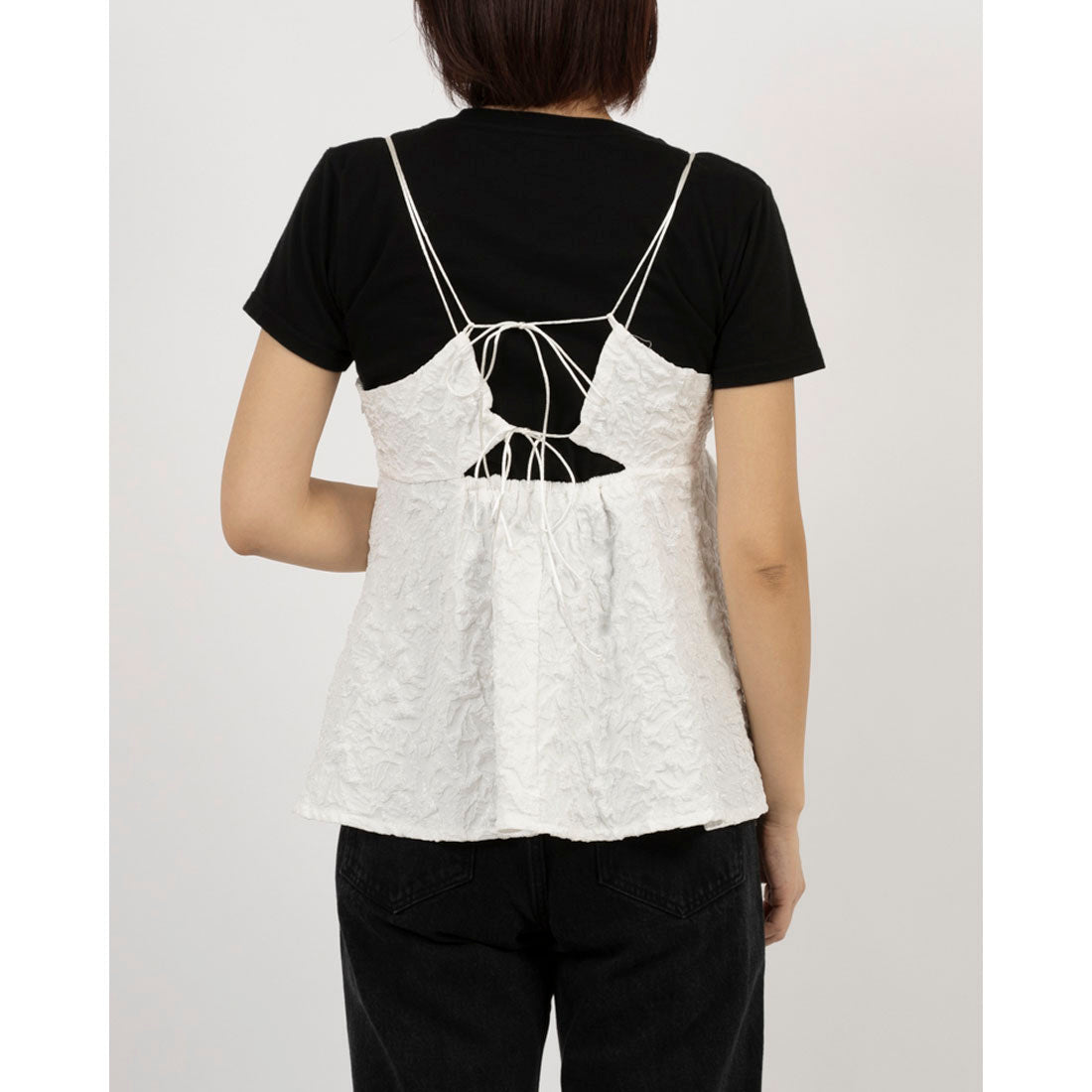 archives archives Backsham Embossed Camisole Tunic