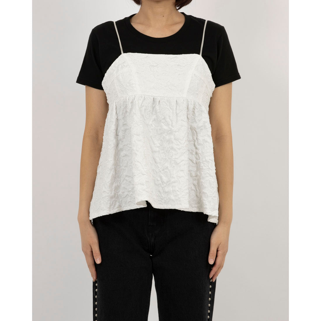archives archives Backsham Embossed Camisole Tunic
