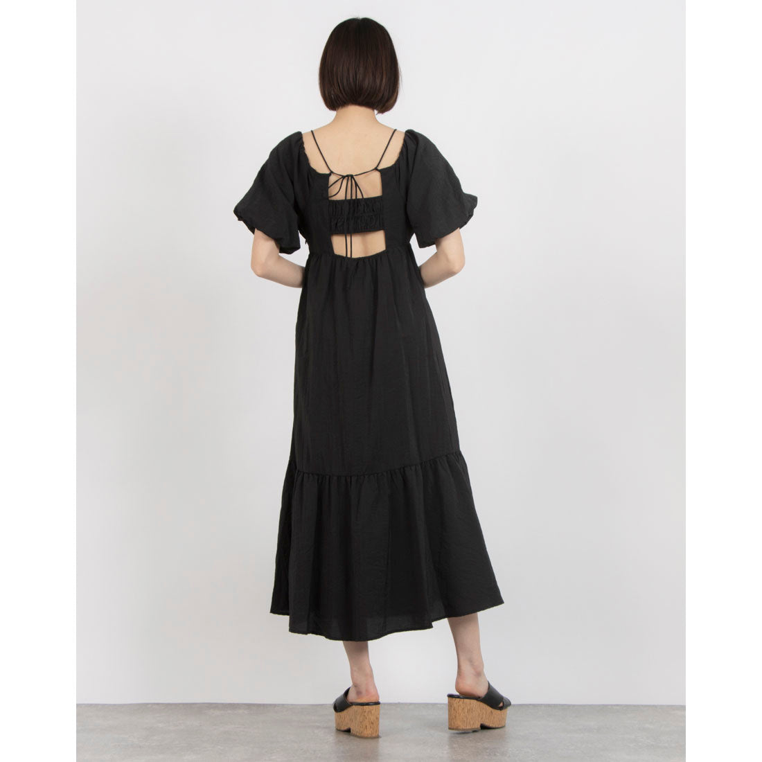 アルシーヴ archives 2wayオフショルボリュームワンピース （BLK） BLK