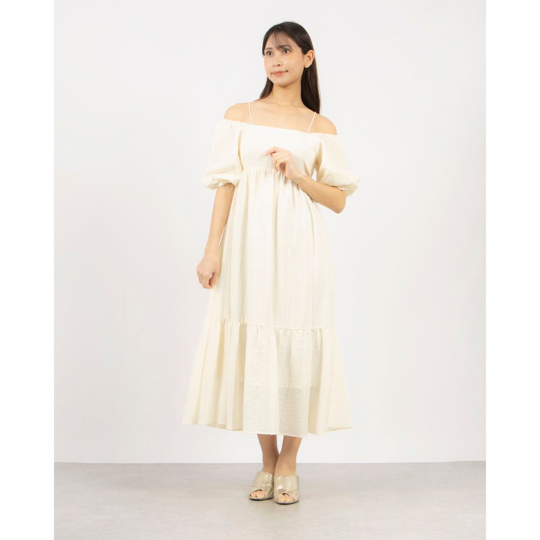 アルシーヴ archives 2wayオフショルボリュームワンピース （IVO） IVO