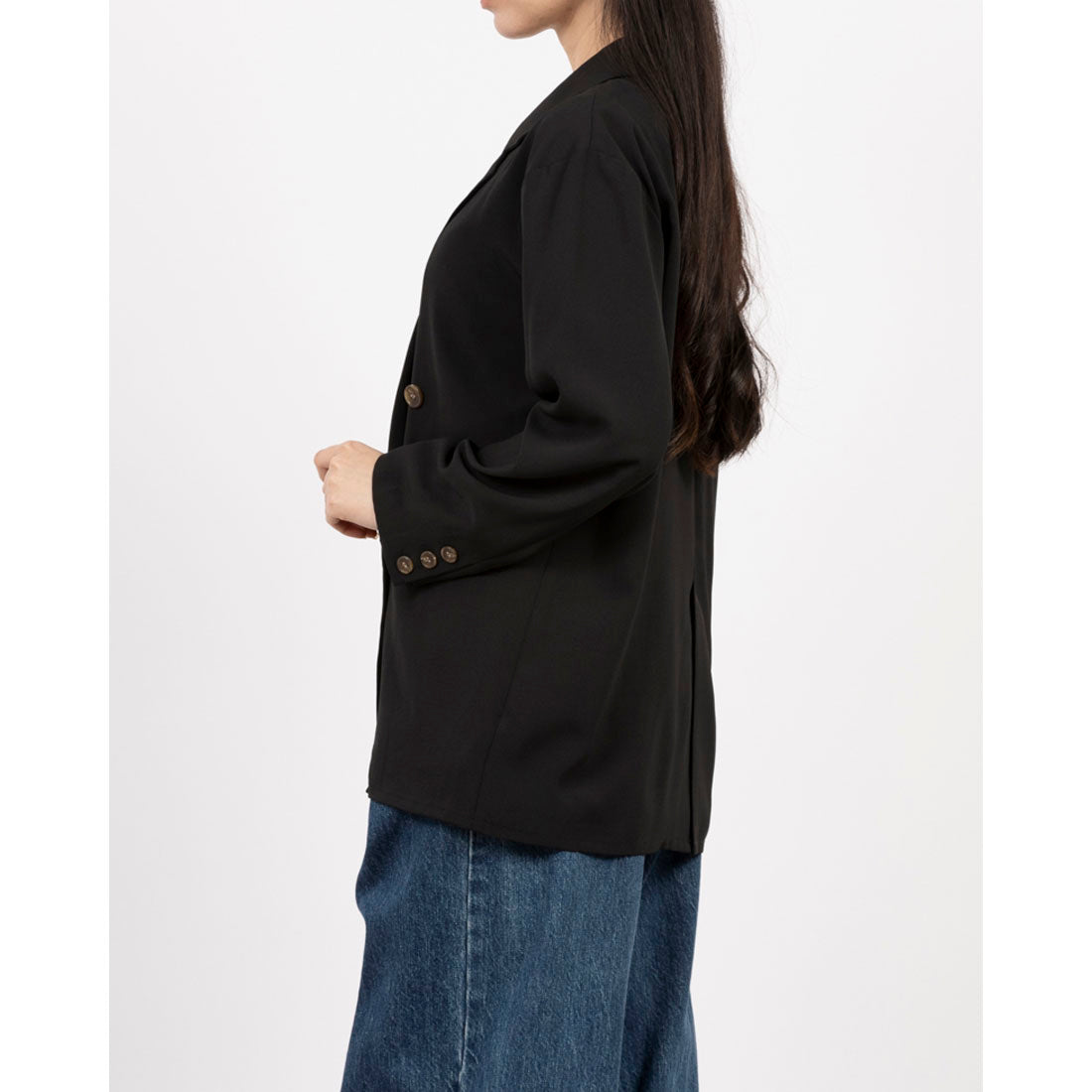 アルシーヴ archives 麻調テーラードジャケット （BLK） BLK