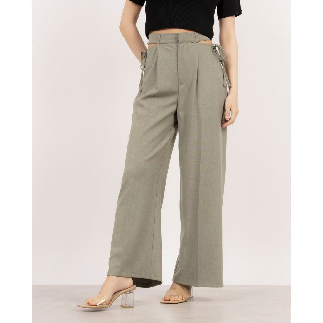 アルシーヴ archives サイドカットアウトスラックス （GRY） GRY
