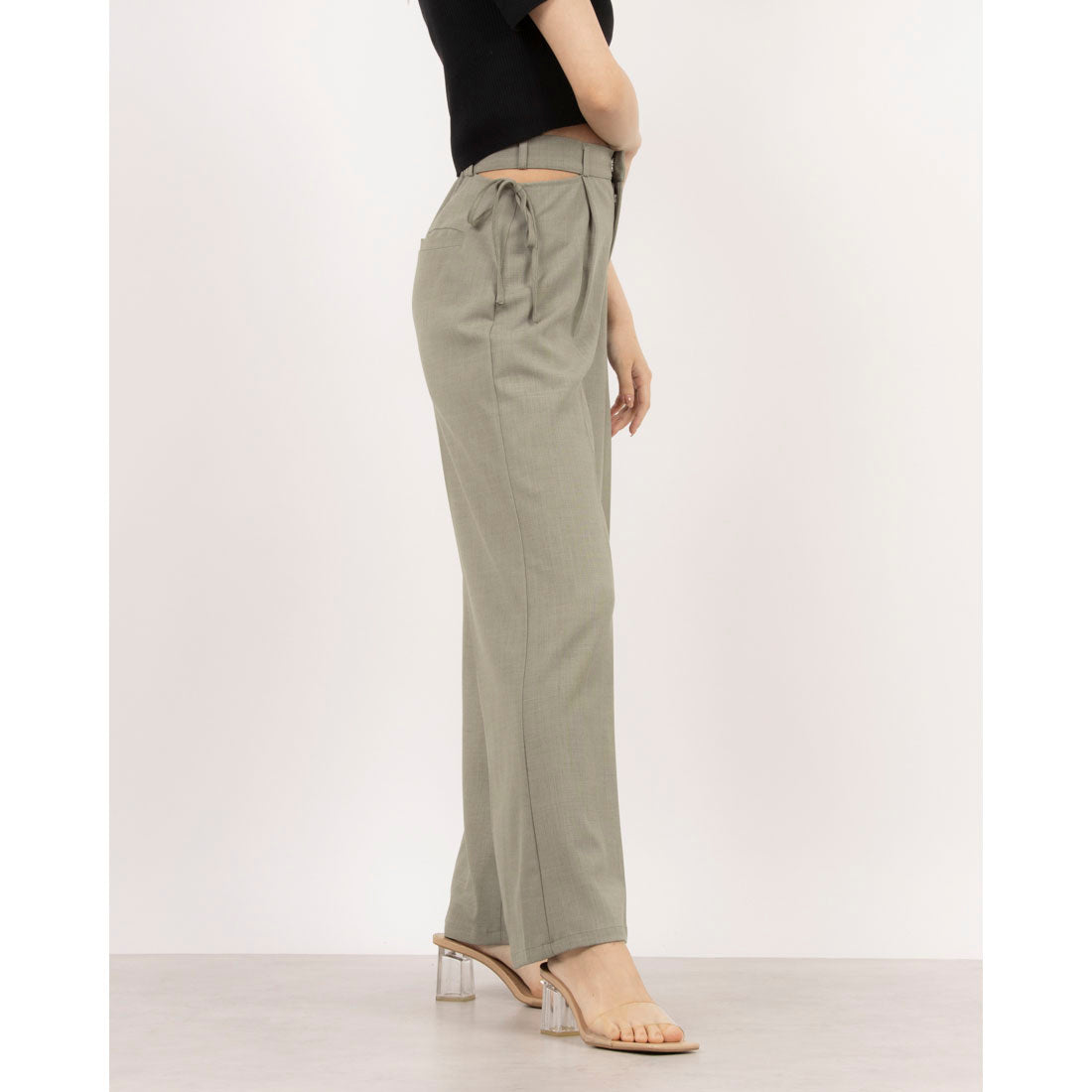 アルシーヴ archives サイドカットアウトスラックス （GRY） GRY