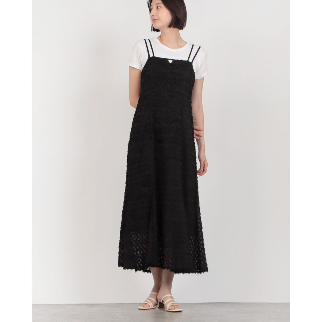 アルシーヴ archives フリンジJQキャミワンピース （OFWH） OFWH