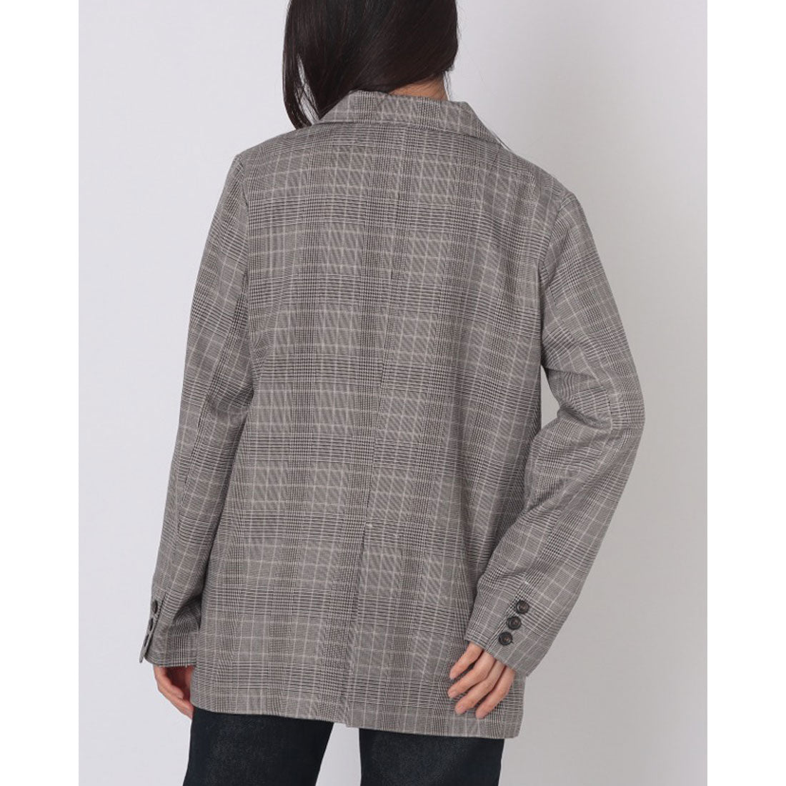 アルシーヴ archives チェックダブルテーラードジャケット （GRY） GRY