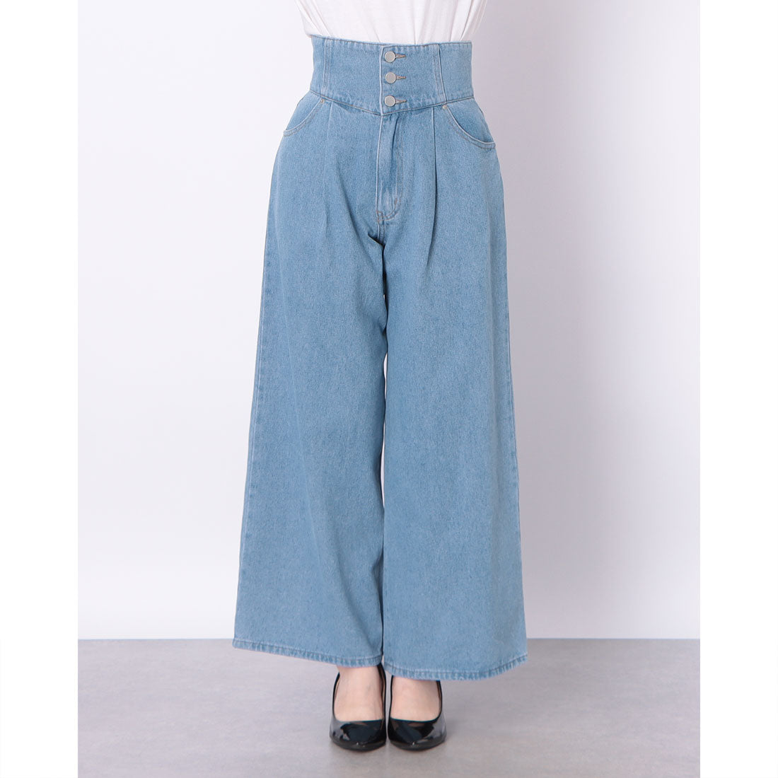 アルシーヴ archives 2wayベルトワイドデニム （BLU） BLU