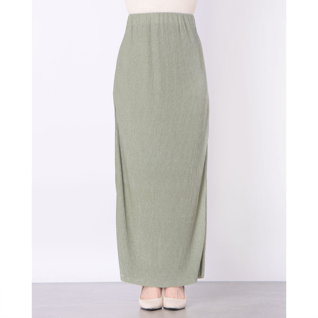 アルシーヴ archives グリッタープリーツタイトスカート （MIGR） MIGR