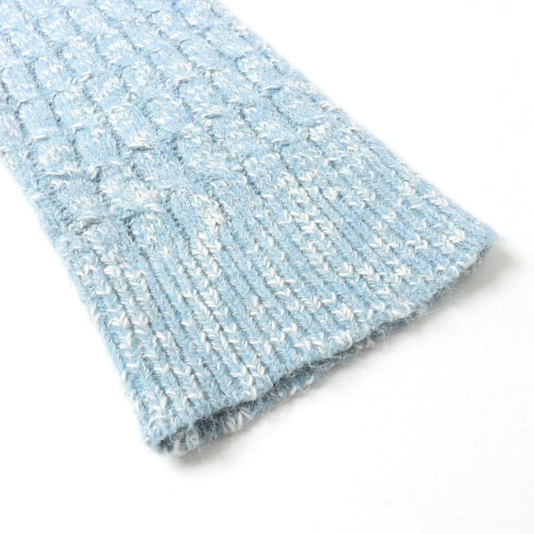 アルシーヴ archives ラメメランジケーブルドロストニット （BLU） BLU