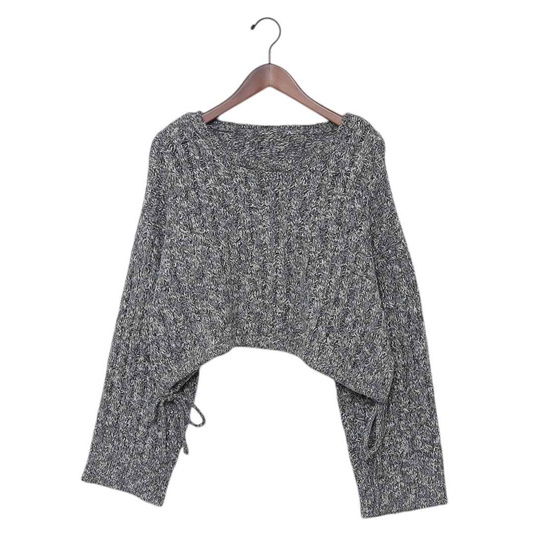 アルシーヴ archives ラメメランジケーブルドロストニット （BLK） BLK