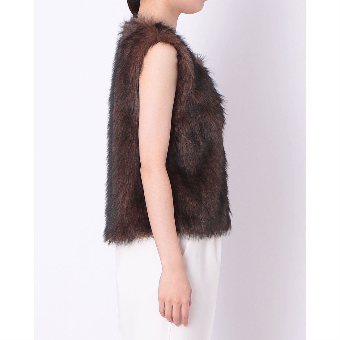 アルシーヴ archives 〈Ltd.〉Fake Fur Vest （BRN） BRN